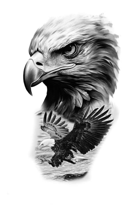 Eagle Black And White Tattoo Eagle Black And White Tattoo