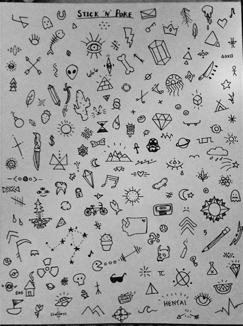 Easy Stick And Poke Tattoo Designs