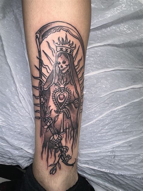 Exploring Santa Muerte Tattoo Designs Symbolism Artistry And Unique