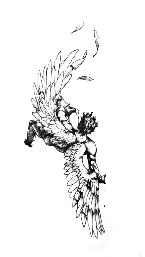 Falling Icarus Tattoo Skizzen Kunst Sthetische Zeichnungen