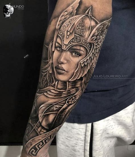 Female Viking Warrior Tattoo