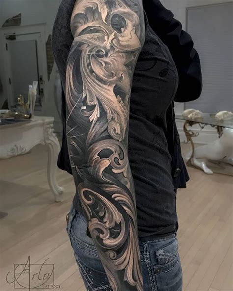 Filigree Sleeve Tattoo Bronctattooaus Com Filigree Sleeve Tattoo Bronctattooaus Com