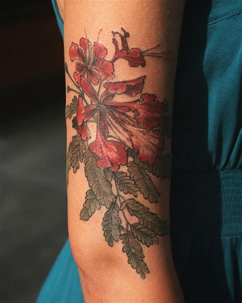 Flamboyant Flower Tattoo Flamboyant Flower Tattoo