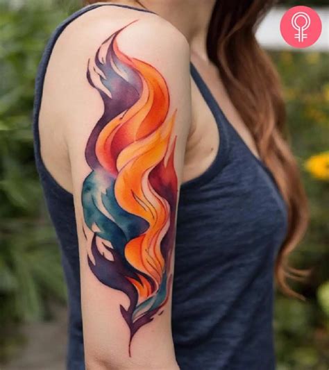 Flame Forearm Tattoos