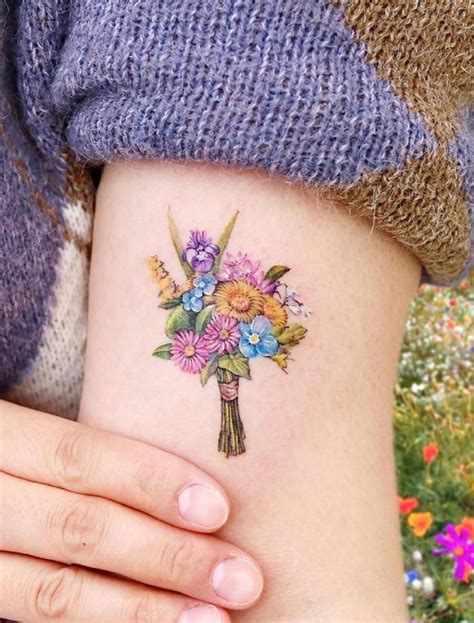 Flower Bouquet Tattoo In 2025 Flower Bouquet Tattoo Flower Tattoo