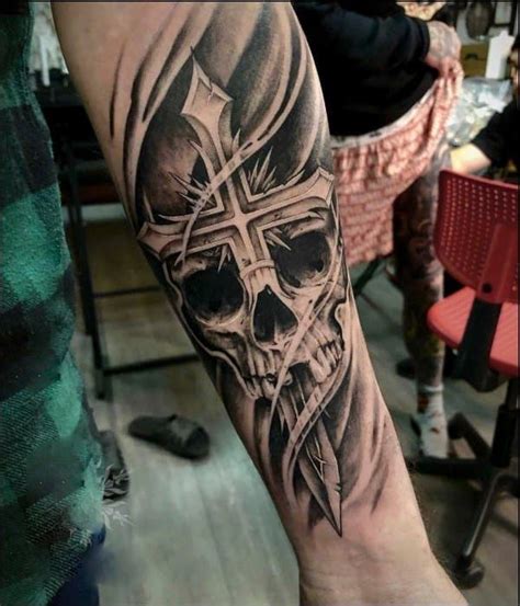 Forearm Skull Tattoos