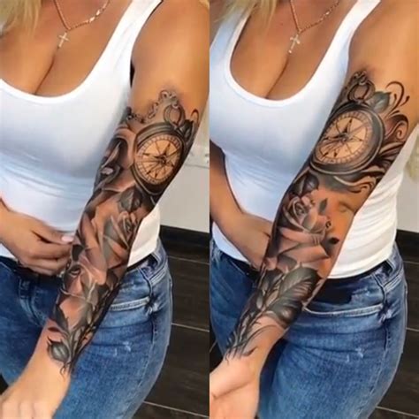 Forearm Sleeve Tattoo Woman Tattoo Style Trends