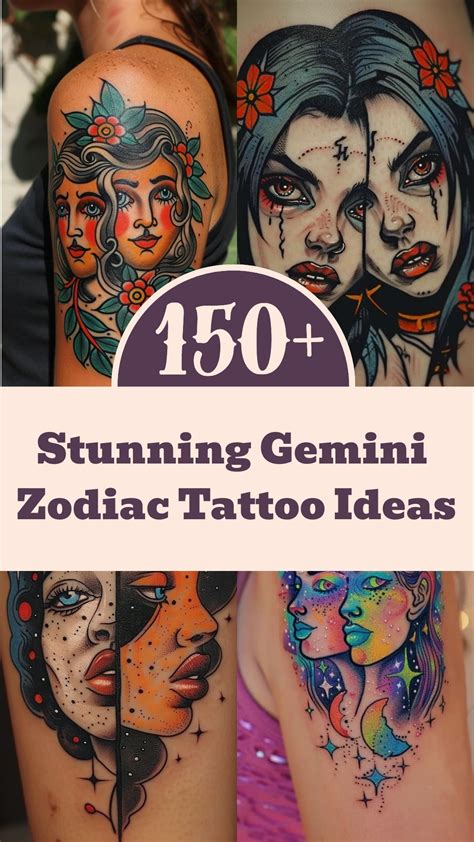 Gemini Zodiac Tattoo Designs Zodiac Traits Explained Gemini Zodiac Tattoo Designs Zodiac Traits Explained