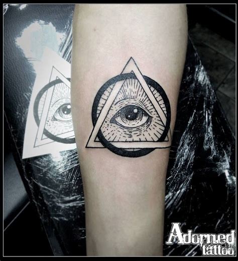 Geometric All Seeing Eye Tattoo Third Eye Tattoos 3Rd Eye Tattoo