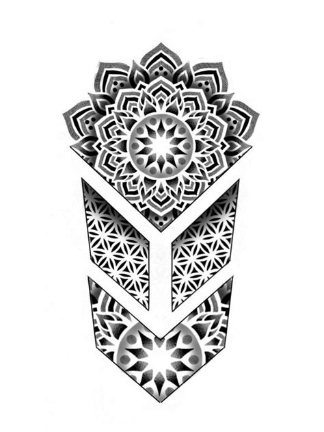Geometric Mandala Tattoo Design