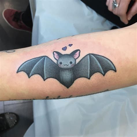 Girly Cute Bat Tattoo