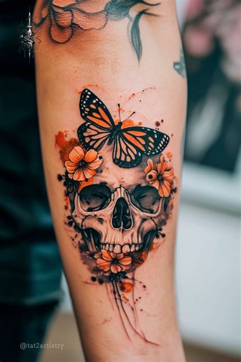 Girly Skull Tattoo