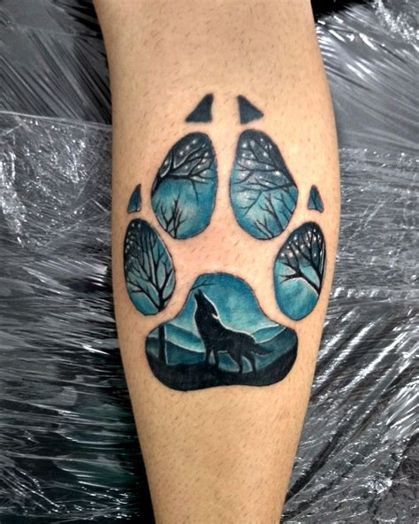 Grey Wolf Paw Print Tattoo Grey Wolf Paw Print Tattoo