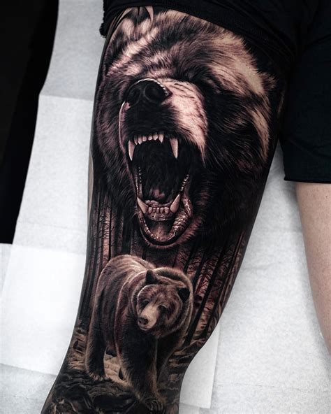 Grizzly Bear Tattoo By Andrey Stepanov Photo 27666 Grizzly Bear Tattoo By Andrey Stepanov Photo 27666