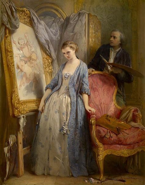 Gustave Wappers Young Paintress In Reverie Viktorianische Kunst Gustave Wappers Young Paintress In Reverie Viktorianische Kunst