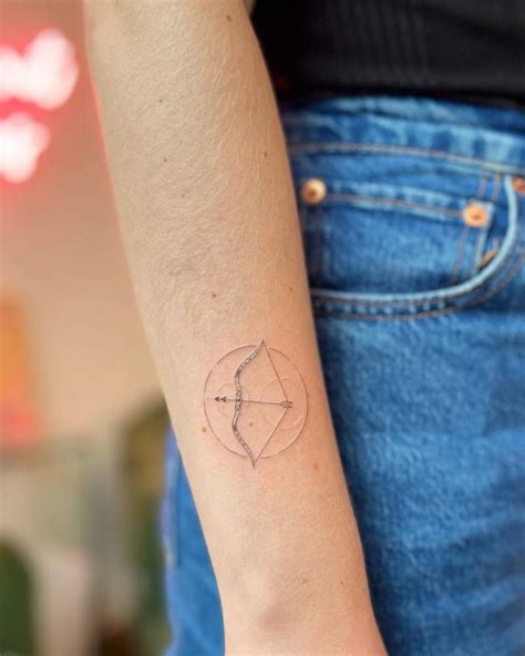 Hand Poked Arrow Tattoo On The Right Forearm Hand Poked Arrow Tattoo On The Right Forearm