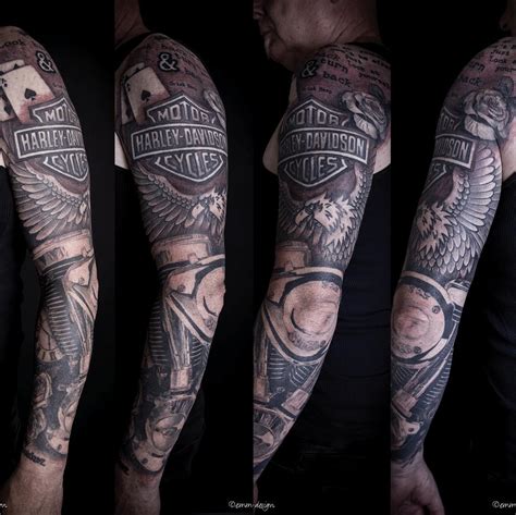Harley Davidson Chain Tattoos 125 Harley Davidson Tattoos Unleash