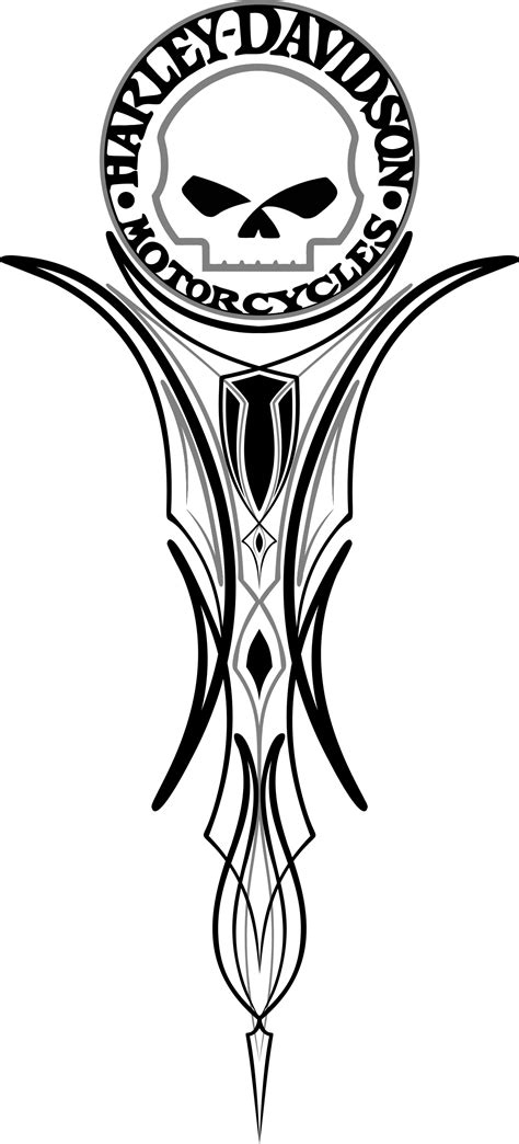Harley Davidson Logo And Pin Stripe Biker Themed Tattoo Inspiratitions Harley Davidson Logo And Pin Stripe Biker Themed Tattoo Inspiratitions