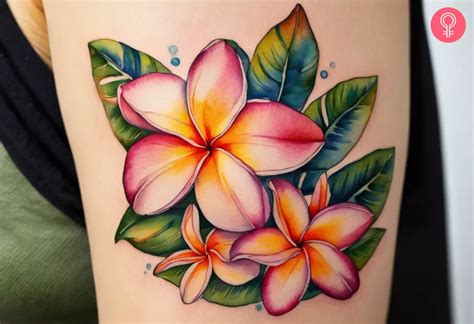 Hawaii Flower Tattoo Etsy Hawaii Flower Tattoo Etsy