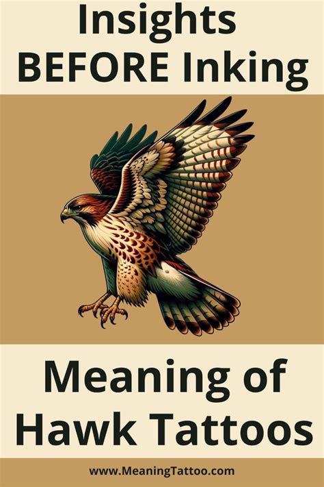 Hawk Tattoos Embodying Intelligence And Power