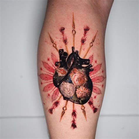 Heart Amp Rose Morph Tattoo By Eunbee Choi Eunji Tattoonow