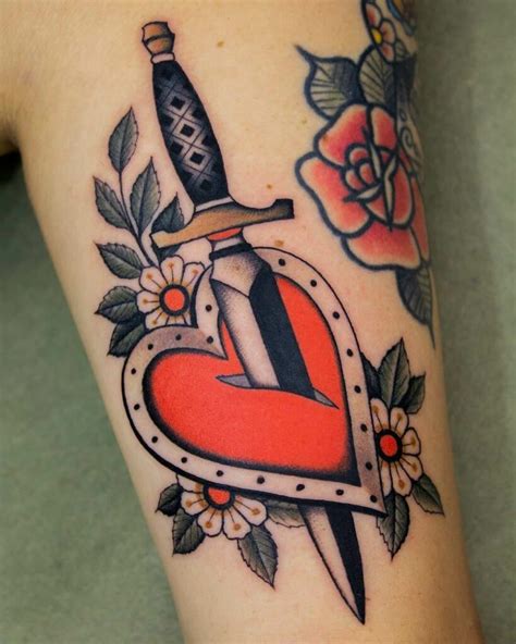 Heart And Dagger Tattoo