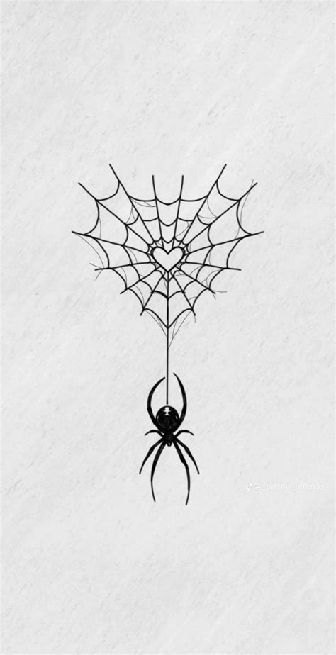 Heart Spider Web Tattoo Idea Heart Spider Web Tattoo Idea