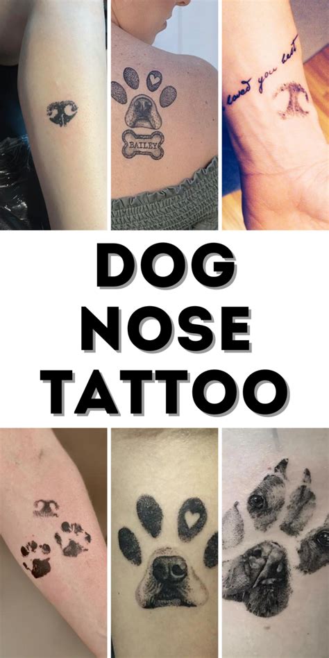 Heartfelt Dog Nose Tattoos Simple Realistic And Minimalist Designs Heartfelt Dog Nose Tattoos Simple Realistic And Minimalist Designs
