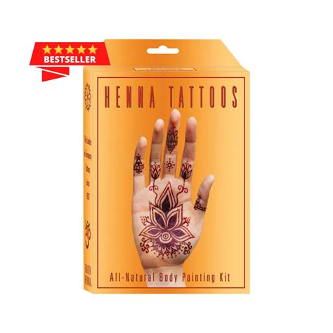 Henna Complete Henna Tattoo Kit With Stencils For Beginners And