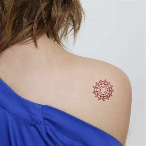 Henna Mandala Temporary Tattoo Set