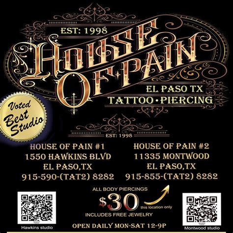 House Of Pain Tattoo House Of Pain Studios Voted Best Studio House Of Pain Tattoo House Of Pain Studios Voted Best Studio