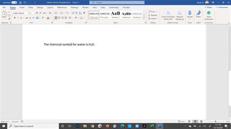 Master Subscript Typing in Word Fast!