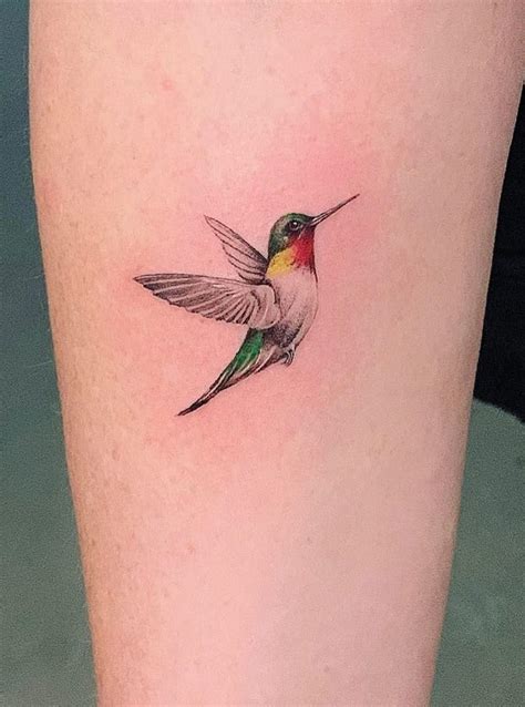 Hummingbird Color Tattoos