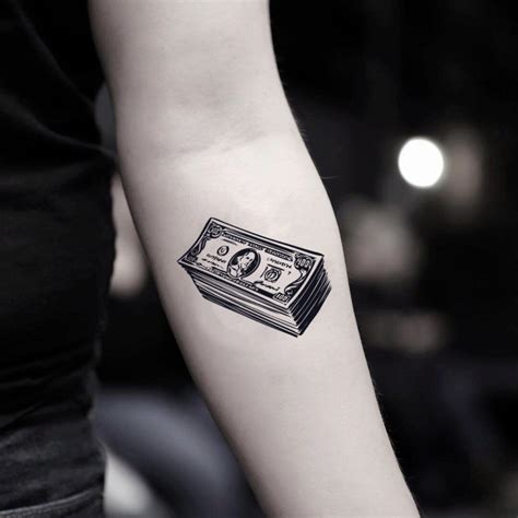 Hundred Dollar Bill Temporary Fake Tattoo Sticker Set Of 2 Hundred Dollar Bill Temporary Fake Tattoo Sticker Set Of 2