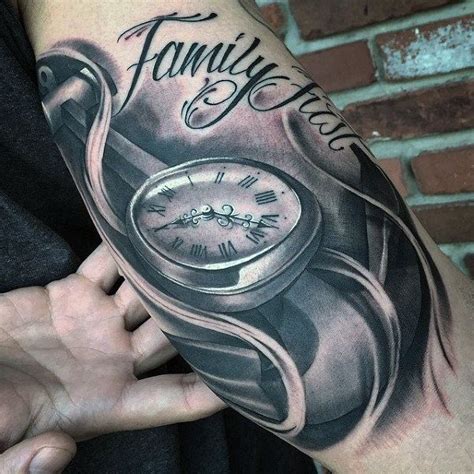 Inner Arm Clock Tattoos