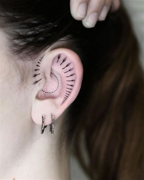 Inspiring Ear Tattoos For Men And Women