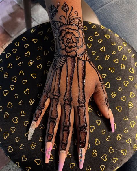Jagua Henna Skeleton Hand Henna Tattoo Designs Simple Henna Jagua Henna Skeleton Hand Henna Tattoo Designs Simple Henna