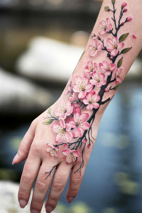 Japanese Cherry Blossom Tree Tattoo Designs Cherry Blossom Branch By