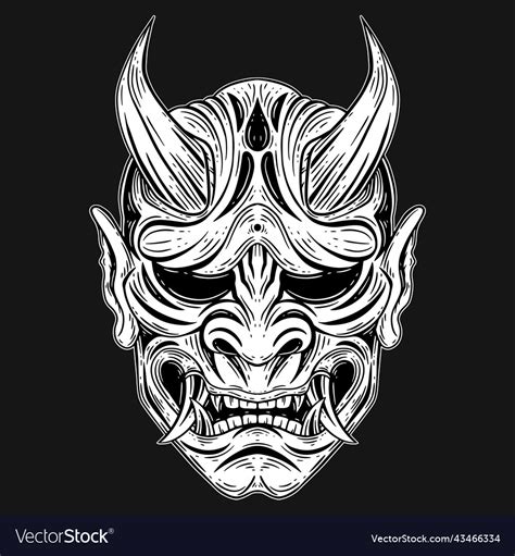 Japanese Demon Tattoo Japanese Demon Mask Japanese Dragon Oni Maske