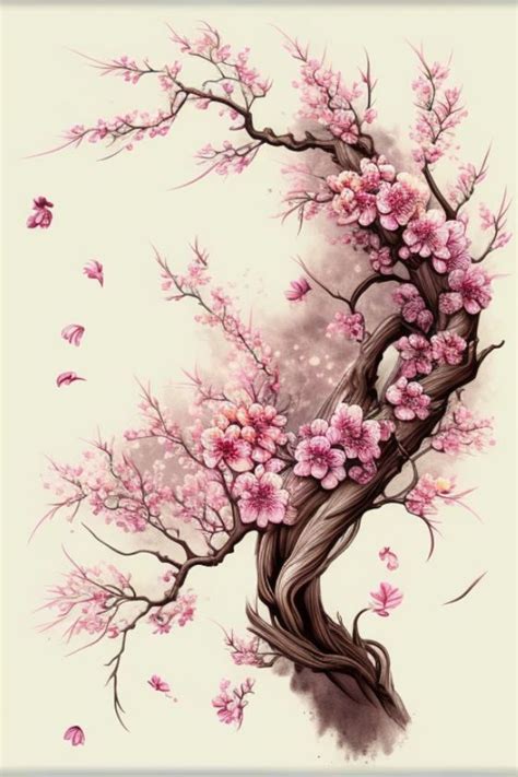 Japanese Style Cherry Blossom Tree Design Tree Tattoo Designs Japanese Japanese Style Cherry Blossom Tree Design Tree Tattoo Designs Japanese