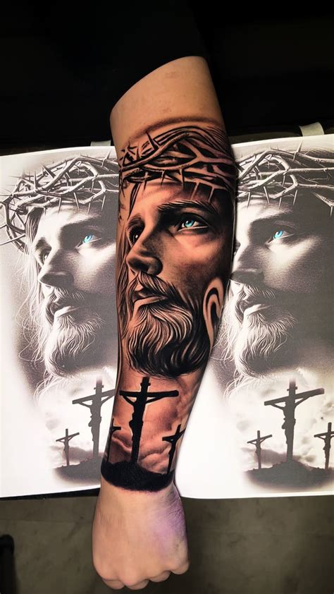 Jesus Christ Tattoo By Alex Legaza Tatuagem De Cristo Tatuagem Jesus