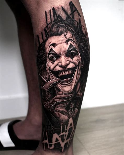 Joker Leg Tattoos Joker Leg Tattoos