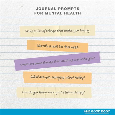 Journaling Prompts For Mental Health