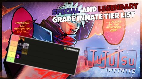 Jujutsu Infinite Special Grade Tier List