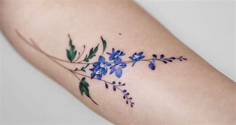 July Flower Tattoo