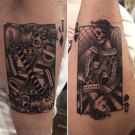King And Queen Card Tattoos For Couples Reduced Www Oceanproperty Co Th
