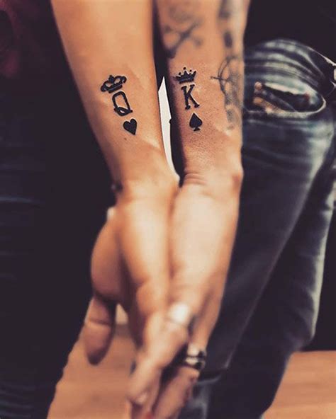King And Queen Tattoos For Couples