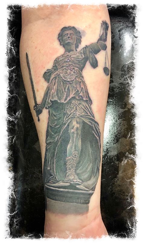 Lady Justitia Lady Justice Tattoo