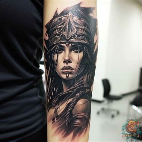 Lady Warrior Tattoo Designs