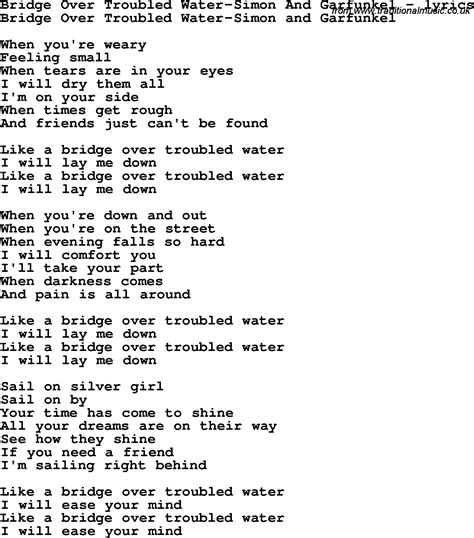 Bridge Over Troubled Water Lyrics: Soulful Exploration